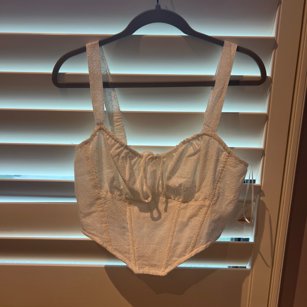 White Lace Bralette Top